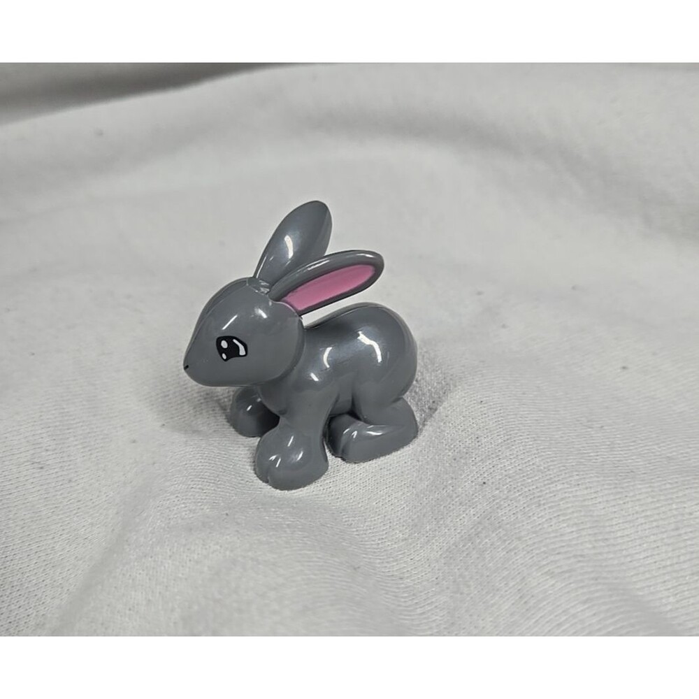 Lego Duplo GREY BUNNY RABBIT Animal Zoo PET Easter Part